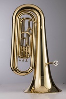 Tuba de Tono Bb con Lacado Dorado para Instrumentos de Viento