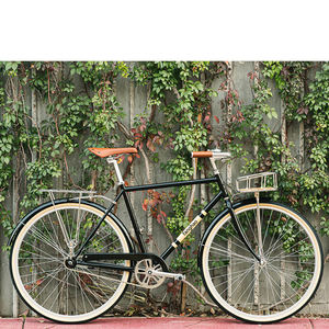 Venta caliente <span class=keywords><strong>bicicleta</strong></span> de acero de velocidad variable para adultos para mujeres 24 pulgadas <span class=keywords><strong>Bicicleta</strong></span> de ciudad calidad casual retro clásico señora ciclo para la venta - Product Image 5