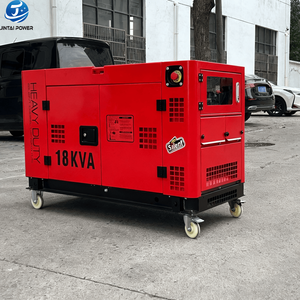 เครื่องกำเนิดไฟฟ้าดีเซลแบบเปิดโครงสร้างเงียบพิเศษ พร้อมระบบสตาร์ทอัตโนมัติ 20 กิโลวัตต์ แบบเคลื่อนย้ายได้ พร้อม ATS สำหรับสำรองไฟในสภาพอากาศชื้น - Product Image 1