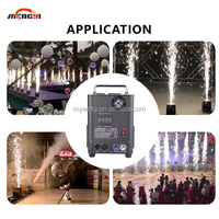Machine à étincelles électroniques 650W, hauteur réglable 1-5m, LED sans fil DMX, en aluminium, pour mariages, soirées, boîtes de nuit, hôtels, parcs à thème