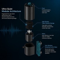 Épurateur d'aquarium Star Aquarium QY-A43 ultra-silencieux <25dB, auto-nivelant, éliminateur de film gras, certifié CE, garantie 2 ans