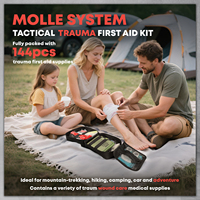 IFAK avec pochette médicale pour tourniquet CAT pour tactique, extérieur, randonnée, trousse de traumatologie d'urgence trousse de premiers soins pour le contrôle des saignements