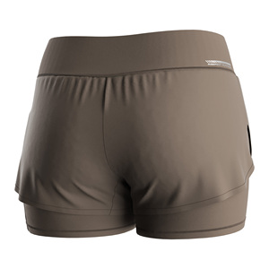Shorts de course ajustables pour femmes, haute élasticité, double couche, ultralégers, pour CrossFit et course à tempo - Product Image 4