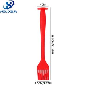 Brocha de Silicona para Barbacoa y Repostería, Resistente al Calor, Apta para Alimentos, con Mango Largo para Hornear, Color Personalizado - Product Image 2