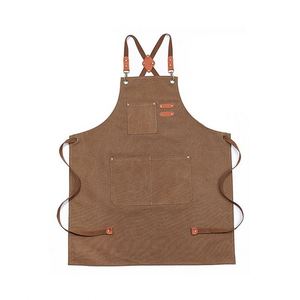 Customization Canvas Work <b>Apron</b> Waterproof Chef <b>Apron</b> for Restaurant <b>Kitchen</b> - Product Image 4