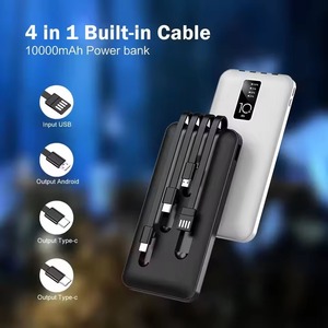 Cargador Portátil Nuevo a <span class=keywords><strong>Precio</strong></span> de Fábrica con Cable Integrado, Pantalla Digital, Banco de Energía de 10000mAh, Estación de Carga 4 en 1 para Exteriores - Product Image 3