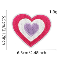 Nouveau Patch en feutre écologique PVC thermocollant pour broderie, motifs Couronne rose, Bouche, Bikini, Lunettes de soleil, Boule disco, Anneau de lèvre, pour vêtements, chapeaux
