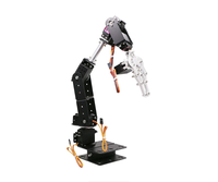 Bras robotique 6-DOF, éducation robotique, bras mécanique, kit de bricolage avec pince métallique MG995R