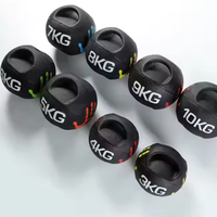 Balón Medicinal SM de Doble Asa, Balón con Peso para Entrenamiento de Fuerza, Ejercicios de Core, Equipo de Gimnasio para Uso Doméstico y Comercial