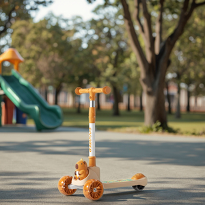 <span class=keywords><strong>Patinete</strong></span> Plegable Moderno para Niños de Venta Directa de Fábrica, Bicicleta de Plástico de <span class=keywords><strong>3</strong></span> <span class=keywords><strong>Ruedas</strong></span> con Música y Luz para Juego al Aire Libre, Regalo para Bebé - Product Image 4
