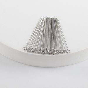 Медные шпильки с родиевым покрытием M1068 для изготовления серег, ожерелий и других украшений, высокое качество, 20 г/лот - Product Image 2