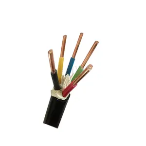 0.6/1kv standard YJV 6mm pure copper conductor 5 core PVC insulated power cable