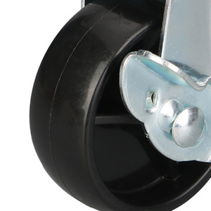 Swivel Caster 2.5 Inch Zinc Alloy Polyurethane Wheel Threaded Stem Furniture Industry Industrial Design Easy Installation - Product Image 2