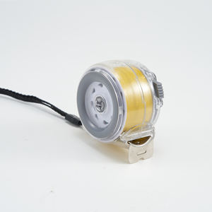 Ruban à mesurer en acier rétractable de haute précision, outil de menuiserie à verrouillage automatique, étui transparent haute visibilité, mesure métrique - Product Image 2