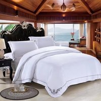 Ensemble de literie de chambre à coucher 100% coton, drap de lit de couleur blanche, taille unique en percale