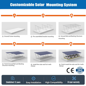 Sistema <span class=keywords><strong>de</strong></span> Carport <span class=keywords><strong>Solar</strong></span> con Precio <span class=keywords><strong>de</strong></span> Fábrica STO, Montaje Fotovoltaico Residencial <span class=keywords><strong>para</strong></span> Instalación en Carports - Product Image 3