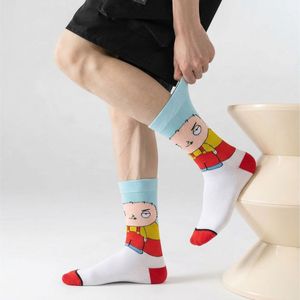 Chaussettes en coton de haute qualité à bas prix, chaussettes d'anime en gros, chaussettes amusantes à motifs de personnages de dessins animés pour hommes - Product Image 4