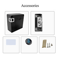 Carte OEM TTlock télécommande trou numérique caché verrouillage à pêne dormant intelligent sans clé RFID Invisible maison pour tiroir d'armoire