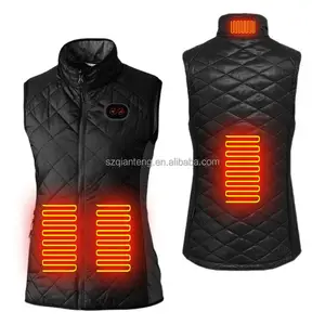 Veste thermique légère chauffante pour moto, gilet chauffant, sans manches, avec chargeur USB, pour chasse, Massage du dos, collection hiver