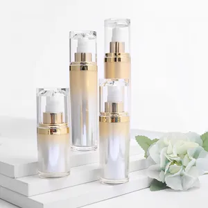 15ml 30ml 50ml 100ml Empty Refill Luxury Acrylic PMMA Cosmetic Lotion Pump Bottles Plastic Skincare Container