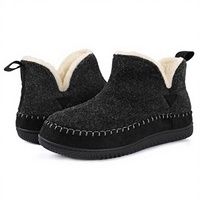 Chaussons d'intérieur décontractés en micro-suède et fourrure, chauds, à bout rond, antidérapants, écologiques et résistants à l'usure pour hommes et femmes