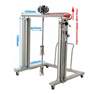 Machine de mélange à haute vitesse pour crème cosmétique, homogénéisation, réservoir IBC pneumatique 1000L, à vendre