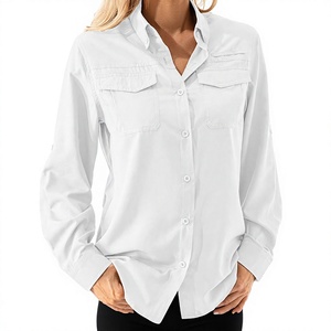 Camisas Cargo para Mujer, Estilo Casual Holgado, Color Liso, Teñido Ecológico, Nueva Colección 2025 - Product Image 3