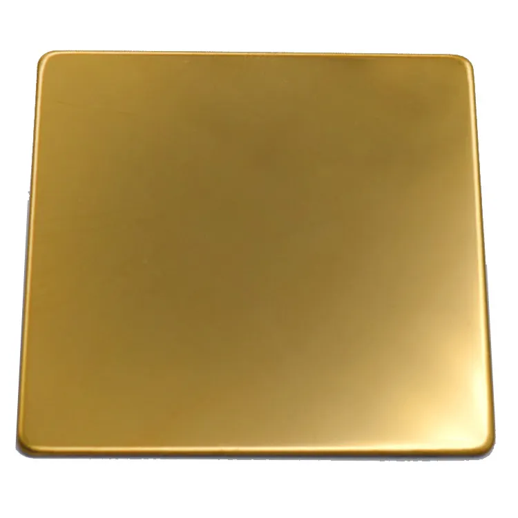 Astm 201 J1 J2 J3 304 Golden/ Rose Gold Color Hairline/Mirror/Titanium Coated Finish Stainless Steel Sheet Plate