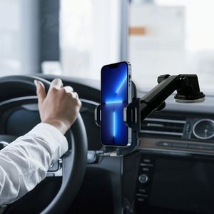 Support de téléphone de voiture DB avec bras articulé réglable et support en fibre de carbone pour pare-brise, tableau de bord et grille d'aération BMW, compatible GPS - Product Image 3