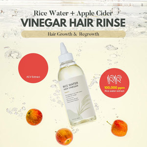 Private Labe - Agua de Arroz Orgánica y Vinagre de Sidra de Manzana, Cuidado Capilar Vegano, Antiarrugas, Antienvejecimiento, para Cabello Seco y Encrespado, Cuero Cabelludo, Ácido-Base - Product Image 2