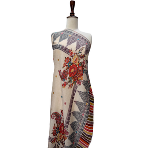Chal Jamawar de Jacquard Floral de Lujo, Fabricante Personalizado, Suave, Transpirable, Tejido, Etnico, de Moda, para Invierno, Venta al Por Mayor - Product Image 1