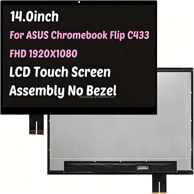 14.0 Inch for ASUS Chromebook Flip C433 FHD LED LCD Touch Screen Assembly LCD Display Replacement No Bezel