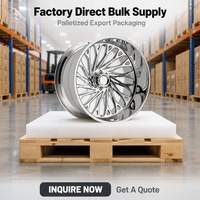 Ruedas de cromo para camionetas DW Turbine Deep Dish de 20, 22, 24, 26, 28 pulgadas, 6061 T6 OEM, venta al por mayor directa de fábrica, ajuste directo para Chevrolet Silverado