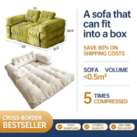 Großhandel Vakuumkomprimiertes Schlafsofa Modulares Ecksofa Hochdichter Schaumstoff Faltbar Platzsparend Wohnzimmermöbel für Hotels