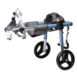 Fauteuil roulant pour <span class=keywords><strong>chien</strong></span> en alliage d'aluminium personnalisé, homologué vétérinaire, pour animaux handicapés, avec roues de marche et d'entraînement, vente en gros - Product Image 1
