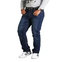 Streç sıska düz renk kot Casual Streetwear koşucu pantolonu klasikleri erkek kot yüksek sokak Slim Fit moda Denim pantolon