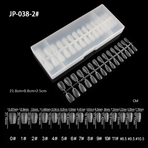 Ongles artificiels en gel transparents, courts, longs, forme cercueil, pour manucure complète, extension d'ongles DIY, pour salon et nail art - Product Image 2