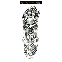 Autocollants de tatouage temporaire non toxiques personnalisés pour hommes, motifs sur mesure, pour le corps, les mains et le bras entier - Film PET à transfert d'eau