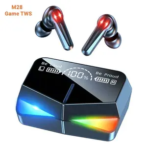 Venta al por mayor M28 Gaming Earbuds 65MS Low Latency TWS auriculares con micrófono Bass Audio Sound auriculares inalámbricos para teléfono móvil Gamer