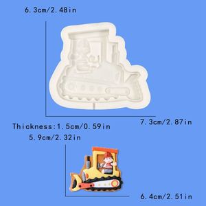 Khuôn Silicon Cho Bé Trai Xe Tải Dụng Cụ Làm Kẹo Mềm Thủ Công Đường Khuôn Trang Trí Bánh Dụng Cụ Làm Bánh Tự Làm Nhà Bếp - Product Image 5