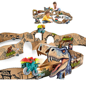 SY TOYS Nuevo Diseño <span class=keywords><strong>de</strong></span> Juguete <span class=keywords><strong>de</strong></span> Pista <span class=keywords><strong>de</strong></span> Dinosaurios <span class=keywords><strong>de</strong></span> Plástico para Niños, Funciona con Batería, Ladrillos <span class=keywords><strong>de</strong></span> Dibujo y Pintura DIY, Juego <span class=keywords><strong>de</strong></span> Camiones <span class=keywords><strong>de</strong></span> Riel, Juguetes <span class=keywords><strong>de</strong></span> Ferrocarril - Product Image 1