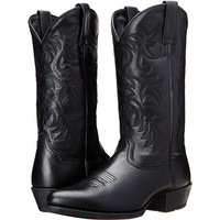 Haute qualité mi tube totem brodé homme chevalier botte mode hommes designer talon hiver cowboy bottes