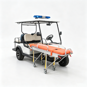 Carrito de Golf Eléctrico de 4 Plazas para Rescate Médico Equipado con Camilla de Transferencia de Pacientes - Product Image 3