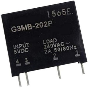 Aismartlink <span class=keywords><strong>G3MB</strong></span>-<span class=keywords><strong>202P</strong></span> โซลิดสเตตรีเลย์โมดูล <span class=keywords><strong>G3MB</strong></span> <span class=keywords><strong>202P</strong></span> DC-AC PCB SSR ใน 5V DC Out 240V AC 2A โซลิดสเตตรีเลย์โมดูล - Product Image 1