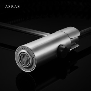 Смеситель из нержавеющей стали Asras 304, смеситель для горячей и холодной воды, кухонный кран, вытяжной смеситель с одной ручкой 3055 - Product Image 6