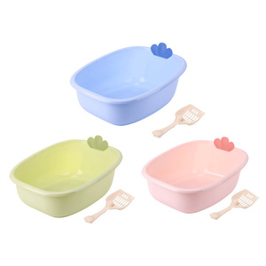 Bac à litière pour chat Harry Yaya, ouvert, carré, en PP, extra large, pour chats, accessoires pour animaux de compagnie, nettoyage, toilette - Product Image 3