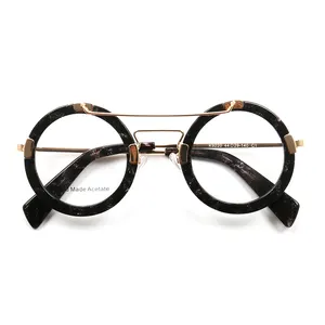 Unisex Fashion High Quality European Style mazzucchelli1849 Acetate Eyeglass Big Rectangular Optical Frame