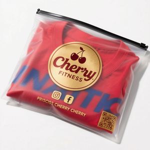 Ventes chaudes, sac en plastique biodégradable à fermeture éclair de 160 microns, imprimé en gravure avec logo personnalisé, givré et holographique, pour l'emballage des adultes - Product Image 2