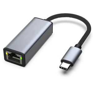 RTL8153 USB C a RJ45 Gigabit Ethernet LAN adaptador Thunderbolt 3 Red para <span class=keywords><strong>Mac</strong></span> Book AirDell XPS gris 10 100 1000Mbps - Product Image 4