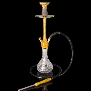Chicha de luxe en résine colorée et alliage d'aluminium de 60 cm, veinée marbre, pour salon, bar, restaurant, café, club, fête, cachimbas de lujo, shisha - Product Image 5